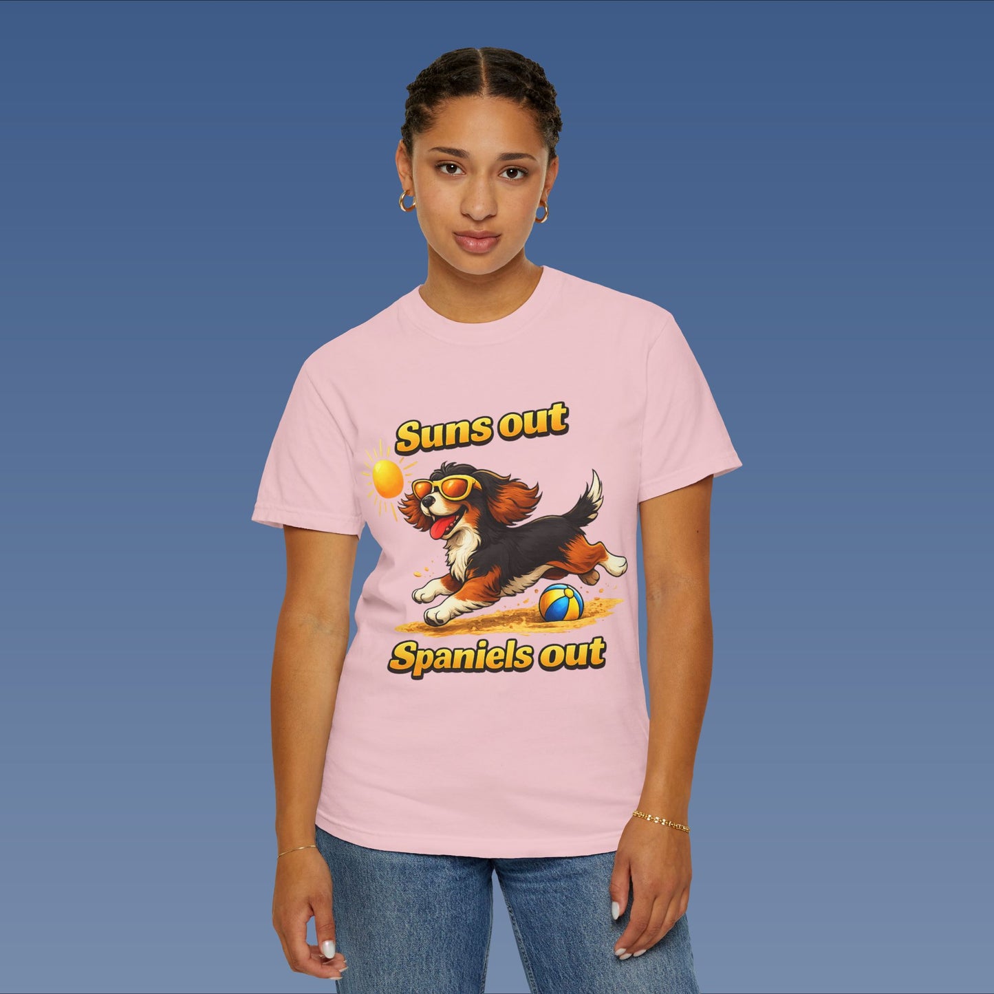 Suns Out Spaniels Out - Black and Gold