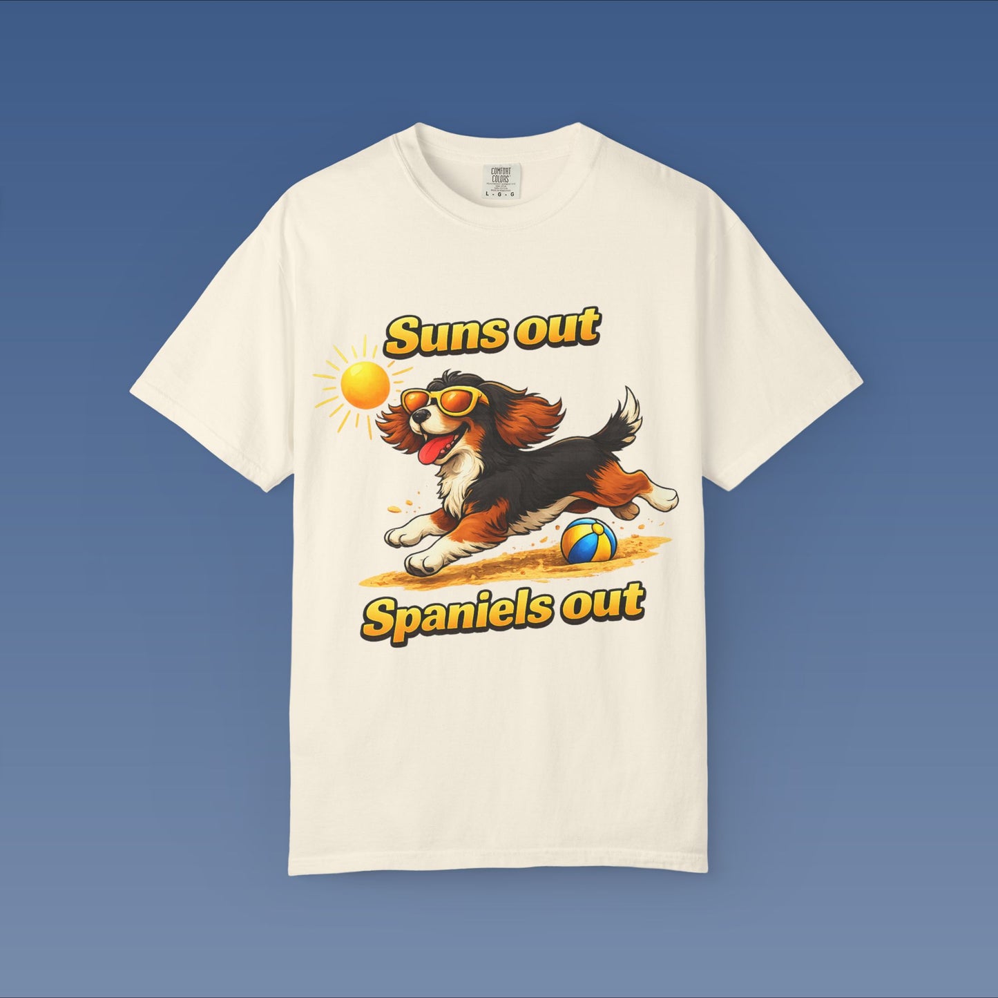 Suns Out Spaniels Out - Black and Gold