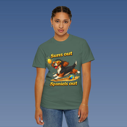 Suns Out Spaniels Out - Black and Gold