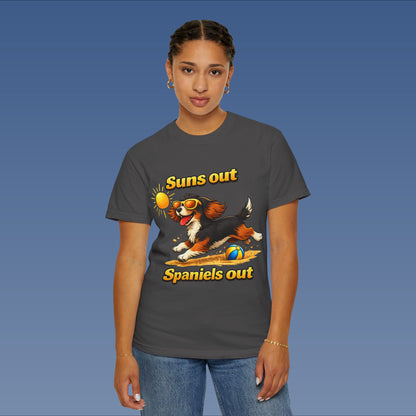 Suns Out Spaniels Out - Black and Gold