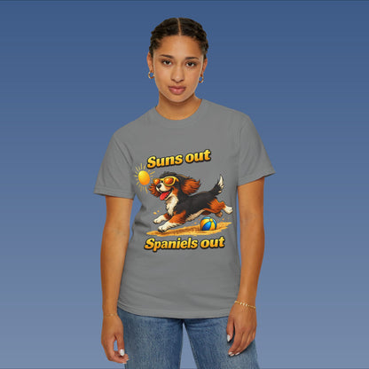 Suns Out Spaniels Out - Black and Gold