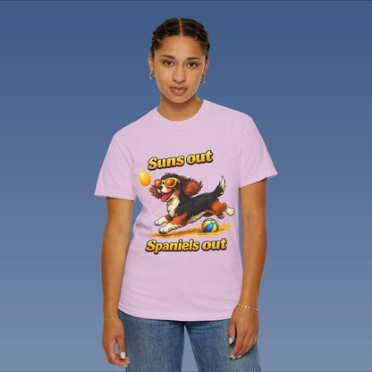 Suns Out Spaniels Out - Black and Gold