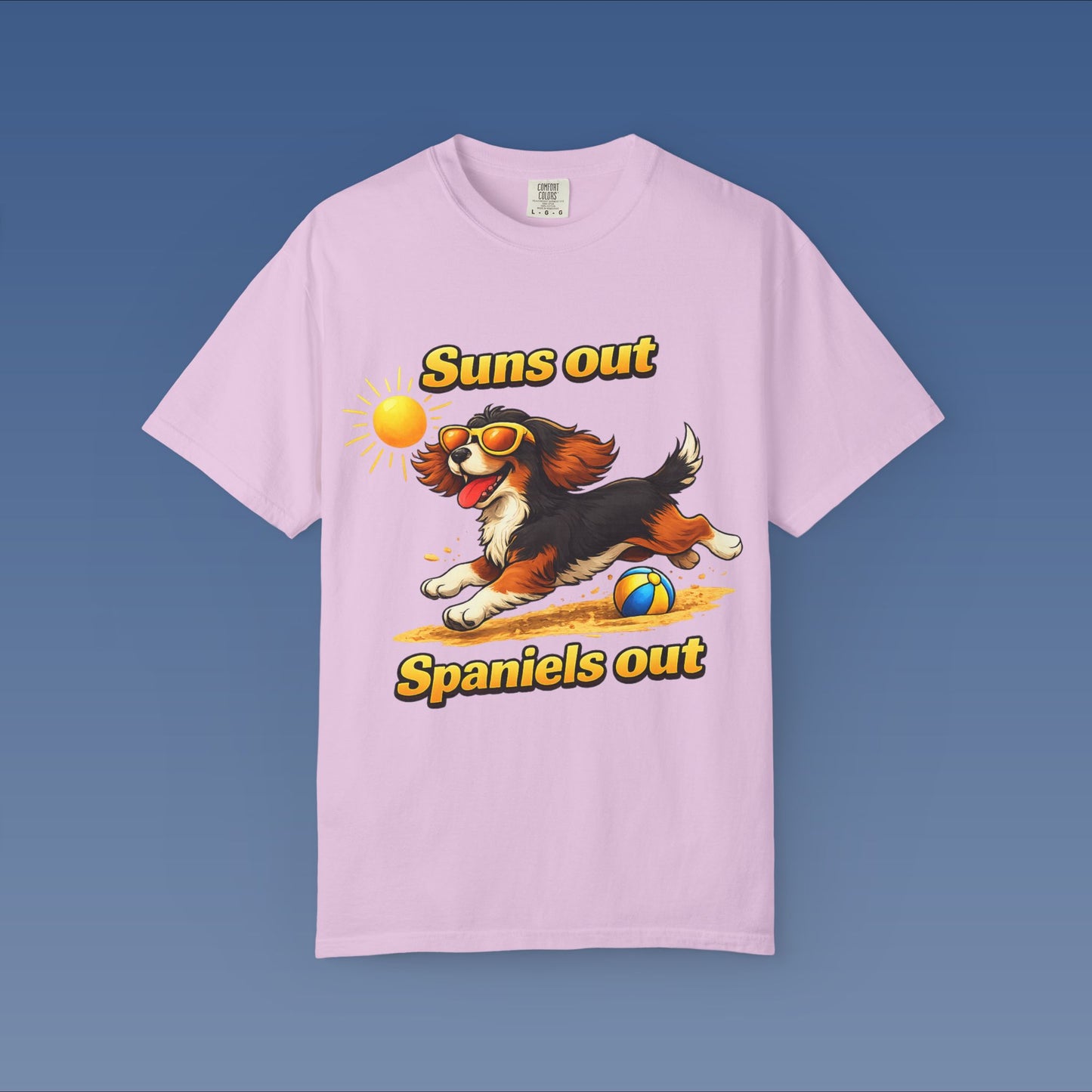 Suns Out Spaniels Out - Black and Gold