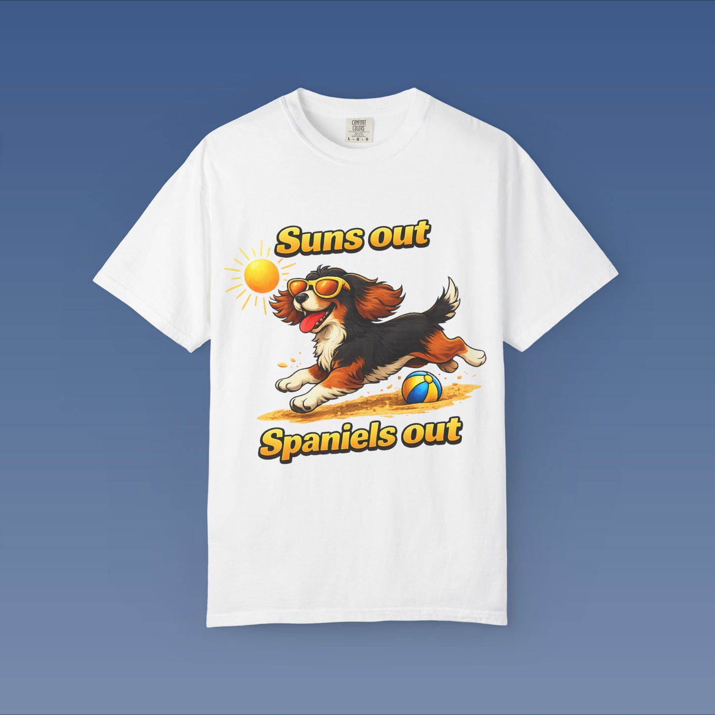 Suns Out Spaniels Out - Black and Gold