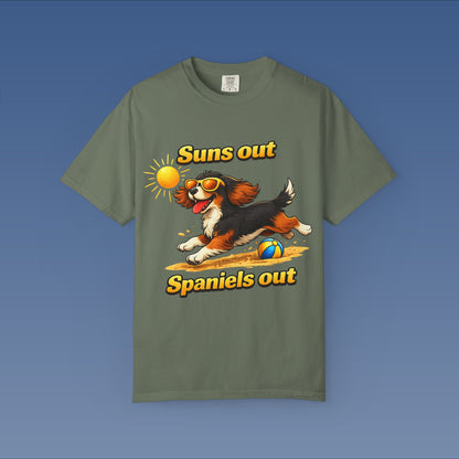Suns Out Spaniels Out - Black and Gold