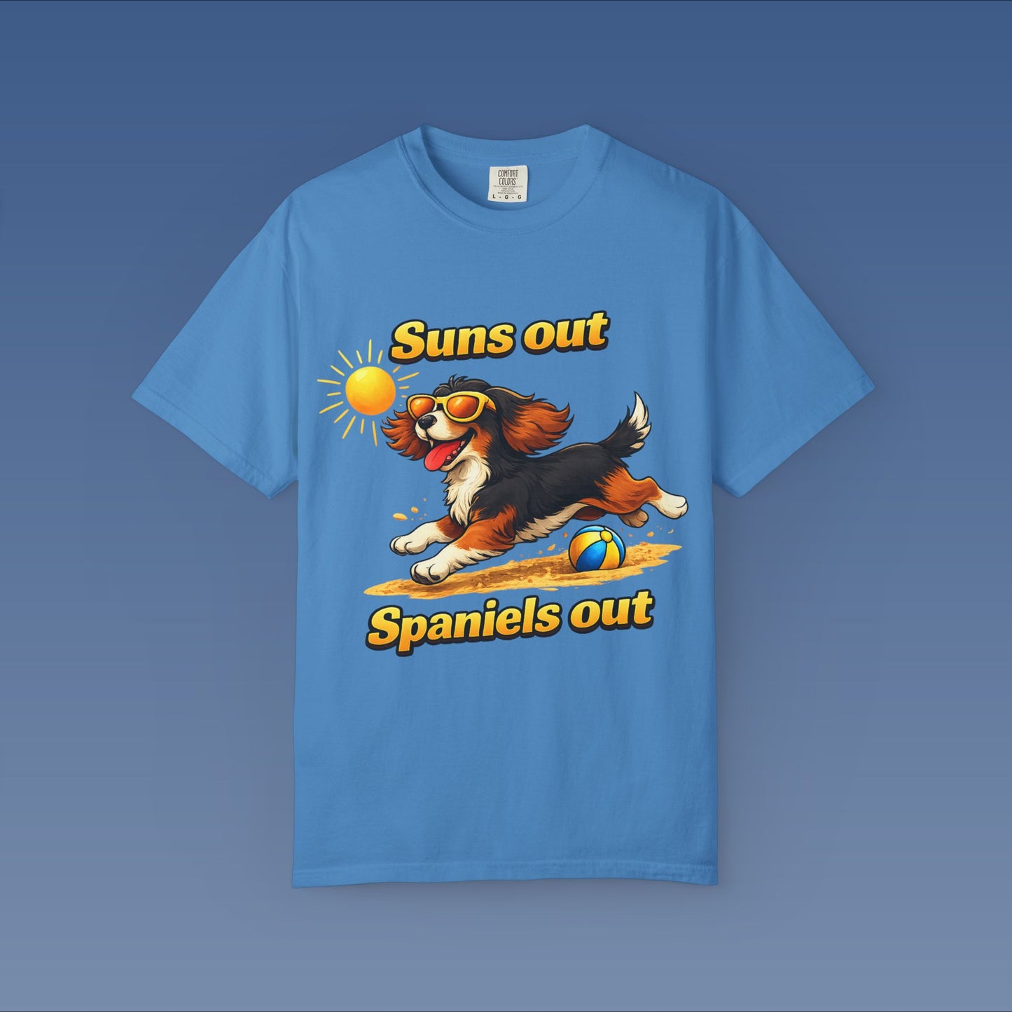 Suns Out Spaniels Out - Black and Gold