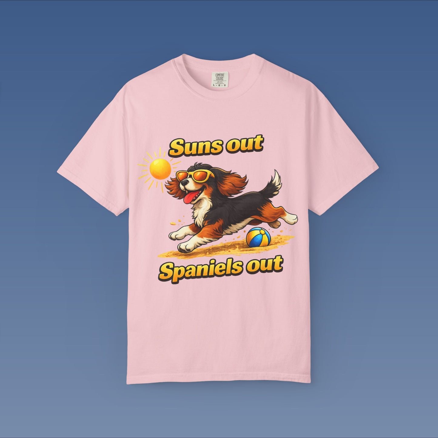 Suns Out Spaniels Out - Black and Gold