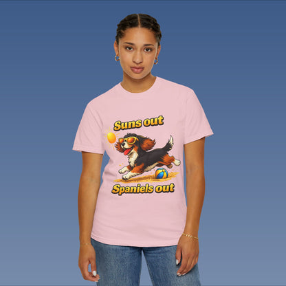 Suns Out Spaniels Out - Black and Gold