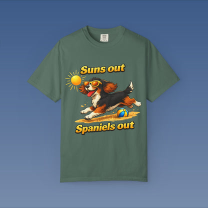 Suns Out Spaniels Out - Black and Gold