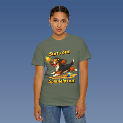 Suns Out Spaniels Out - Black and Gold