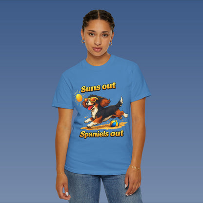 Suns Out Spaniels Out - Black and Gold