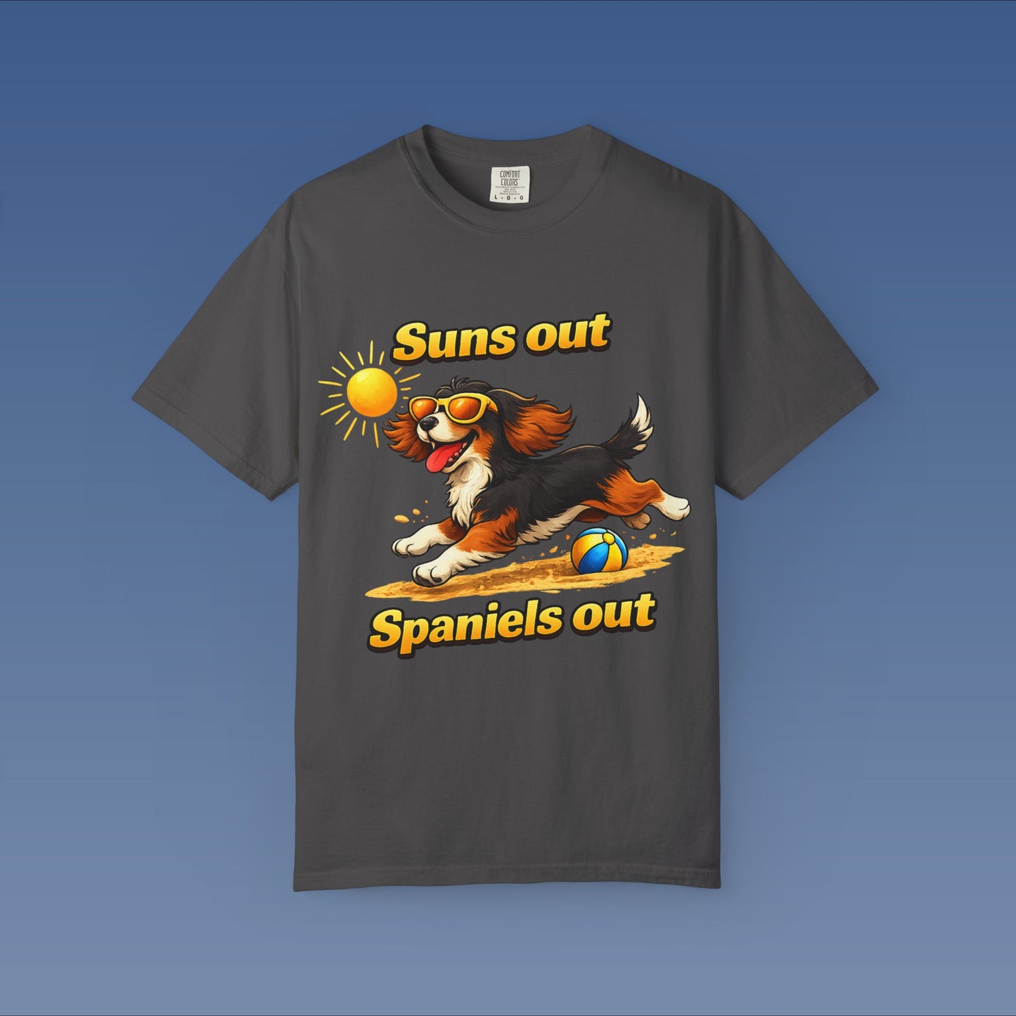 Suns Out Spaniels Out - Black and Gold