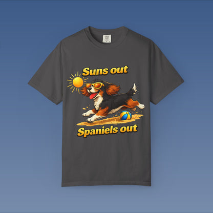 Suns Out Spaniels Out - Black and Gold